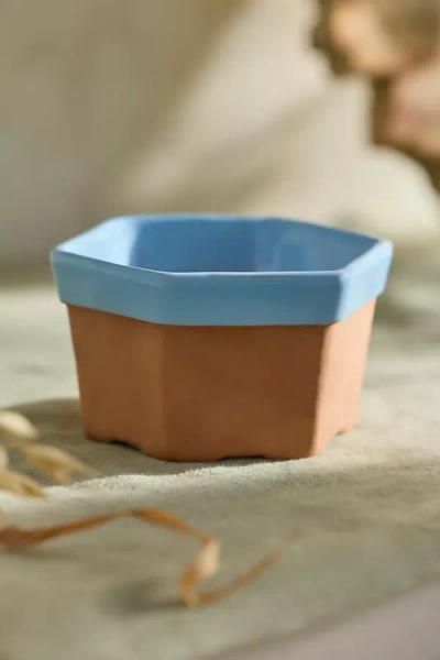 Terrain Dipped Hexagon Galestro Pot