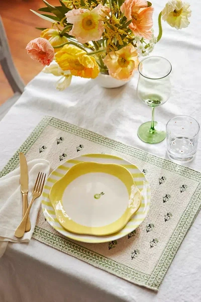 Terrain Ditsy Floral Cotton Placemats In Yellow