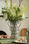 Terrain Double Handle Iron + Glass Vase In Transparent