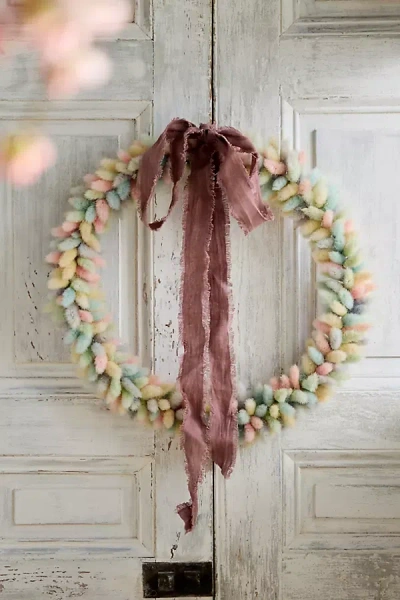 Terrain Dried Bunny Tails Wreath, Large
