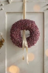 Terrain Dried Metallic Pepperberry Wreath In Burgundy