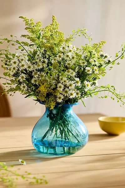 Terrain Droplet Recycled Glass Vase In Multi