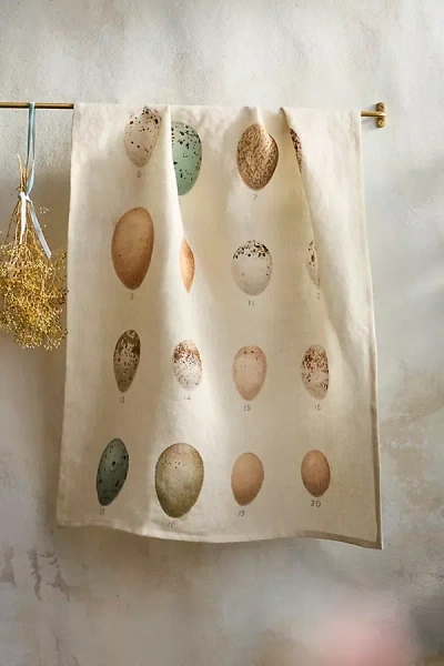 Terrain Egg Chart Linen Dish Towel In Neutral