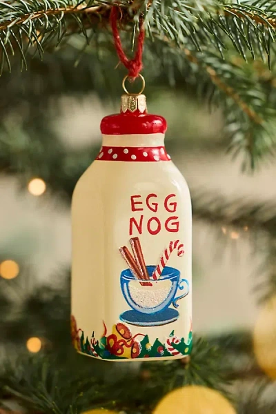 Terrain Eggnog Glass Ornament In Multi