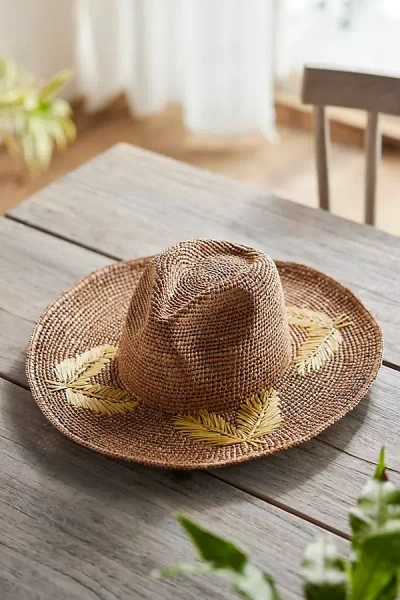 Terrain Elea Raffia Hat In Brown