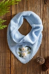 Terrain Embroidered Floral Snood In Blue