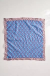 Terrain Embroidered Print Bandana In Blue