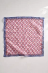 Terrain Embroidered Print Bandana In Pink
