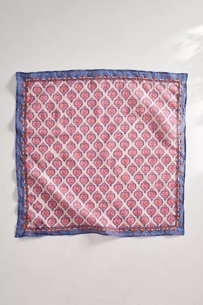 Terrain Embroidered Print Bandana In Pink