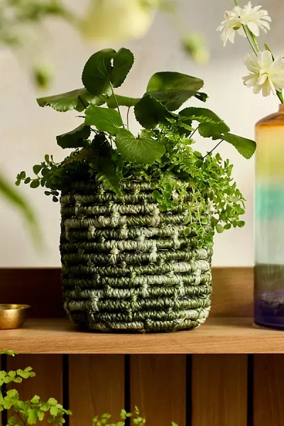 Terrain Emerald Abaca Basket Pot