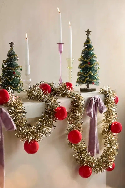 Terrain Enamel Bauble + Tinsel Garland