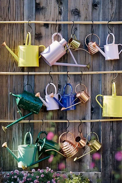 Terrain Enameled Iron 2 Liter Watering Can In Multi