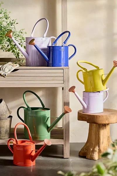 Terrain Enameled Iron 2 Liter Watering Can In Multi