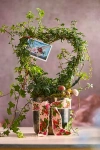 Terrain English Ivy Heart Topiary, Metal Pot