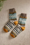 Terrain Fair Isle Cabin Socks In Multi