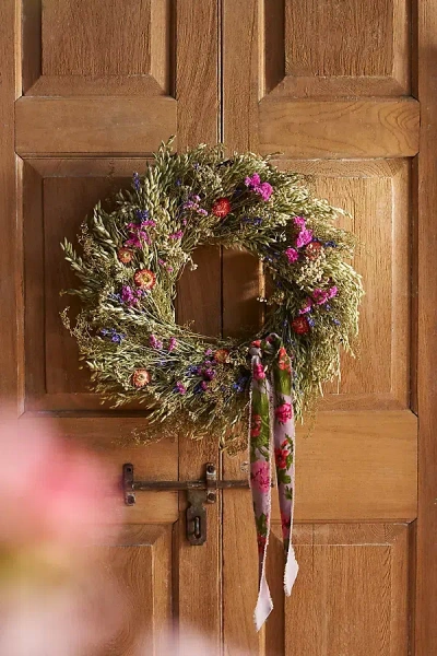Terrain Farm Market Dried Wreath In Green