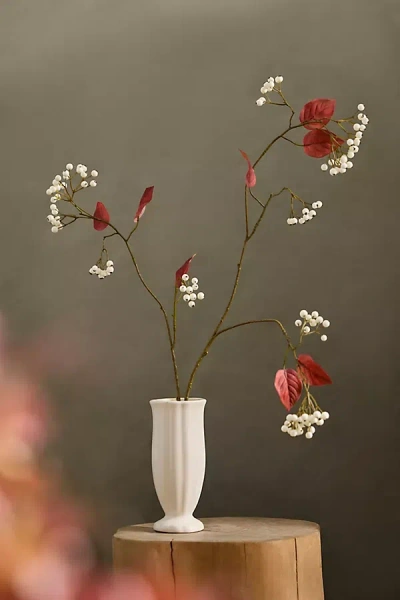 Terrain Faux Berry + Leaf Spray In White