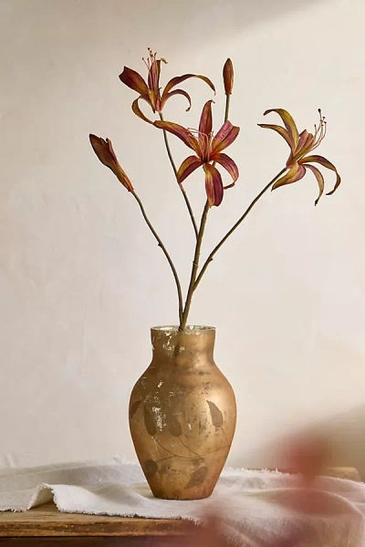 Terrain Faux Brown Lily Spray