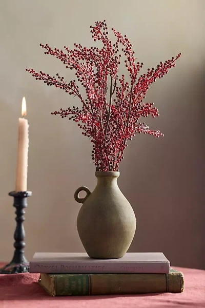 Terrain Faux Burgundy Berry Bush Spray