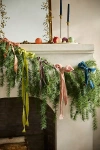 Terrain Faux Cascading Larch Garland, 72" In Green