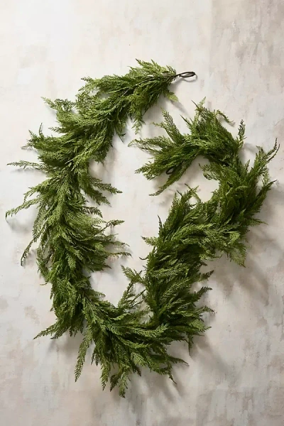 Terrain Faux Cedar Garland, Thick