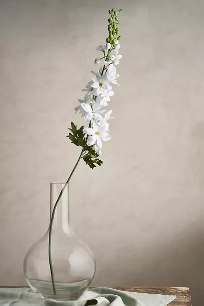 Terrain Faux Delphinium Flower Stem In White