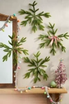 Terrain Faux Fir Snowflakes, Set Of 4 Small In Green