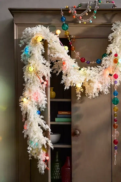 Terrain Faux Ivory Fir Garland, 108" In Multi