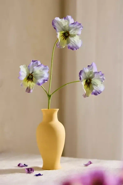 Terrain Faux Pansy Spray In Yellow