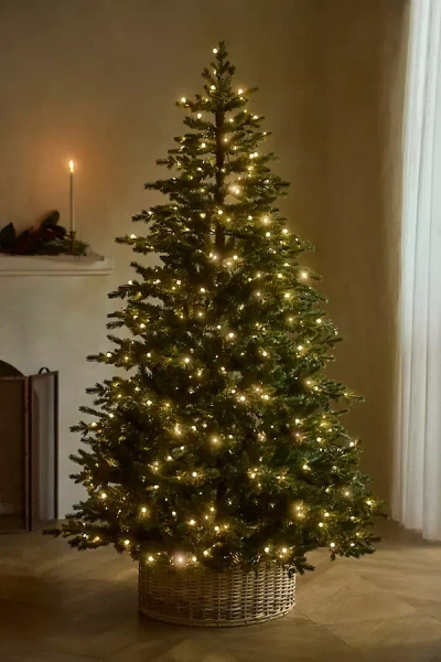 Terrain Faux Pre-lit Crystal Berry Spruce Tree, 7' In Green