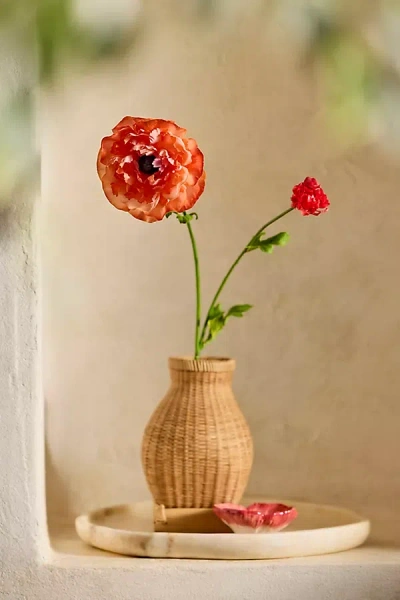 Terrain Faux Ranunculus Spray In Brown
