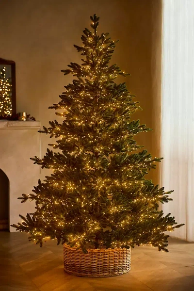 Terrain Faux Twinkling Pre-lit Carolina Fraser Tree, 7.5' In Green