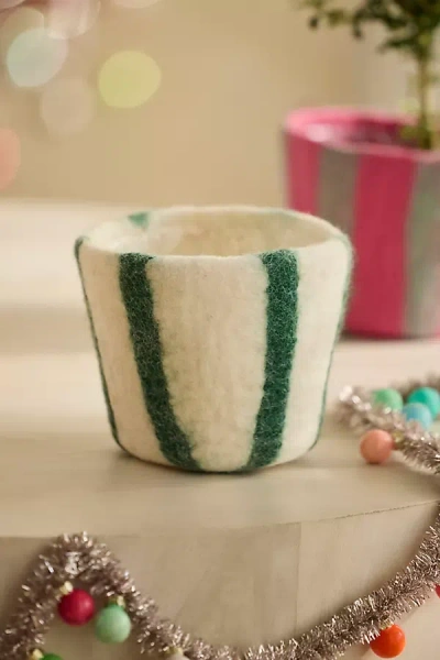 Terrain Felt Pot Cover In Green
