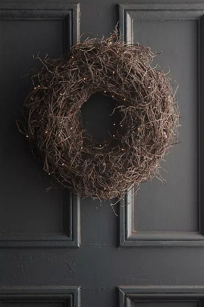 Terrain Fern Root Wreath In Brown