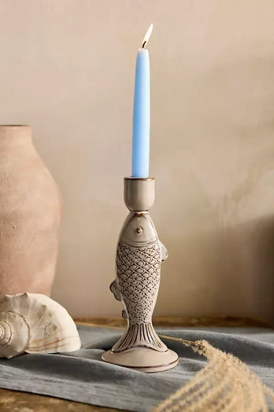 Terrain Fish Ceramic Taper Holder