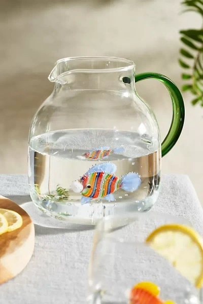 Terrain Fish Glass Pitcher