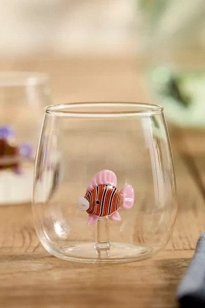 Terrain Fish Icon Glass, Clownfish In Transparent