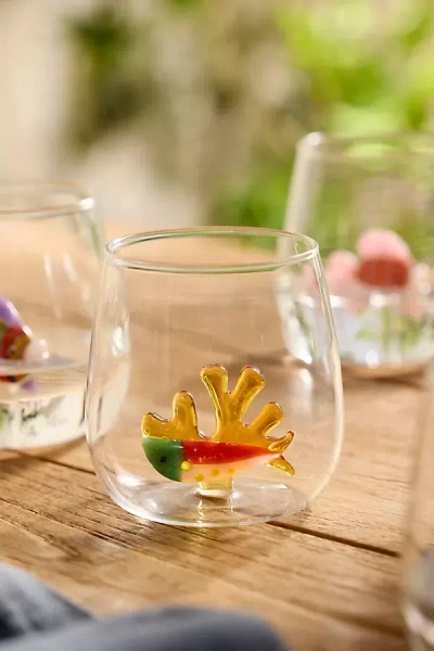 Terrain Fish Icon Glass, Sardine In Multi