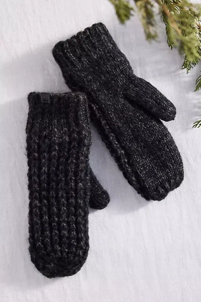 Terrain Fisherman Knit Gloves In Black