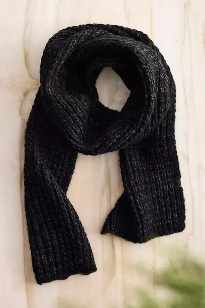 Terrain Fisherman Knit Scarf In Black