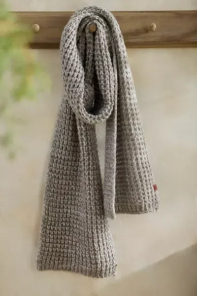Terrain Fisherman Knit Scarf In Gray
