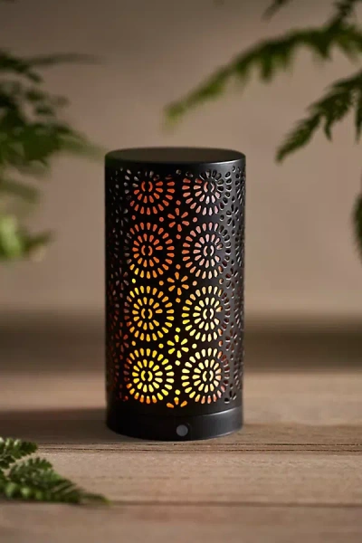 Terrain Flame Effect Tabletop Lantern In Brown