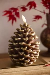 Terrain Flameless Pinecone Candle In Pink