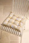 Terrain Floral Block Print Seat Cushion
