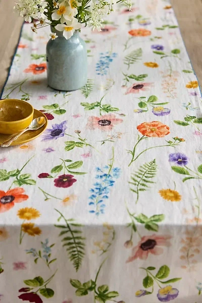 Terrain Floral Illustration Linen Runner