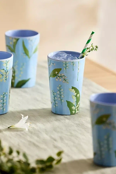 Terrain Floral Melamine Cups, Set Of 4