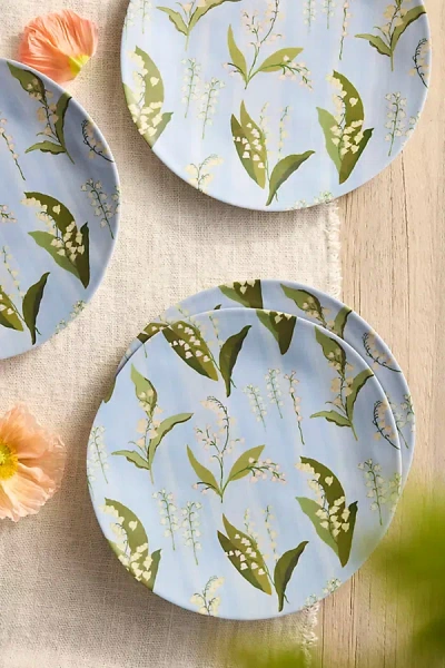 Terrain Floral Melamine Dinner Plates, Set Of 4