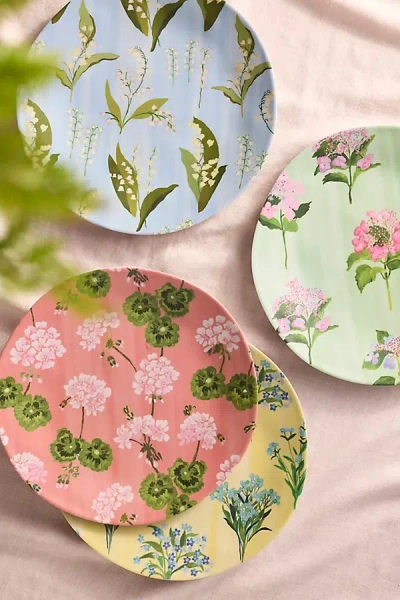 Terrain Floral Melamine Dinner Plates, Set Of 4