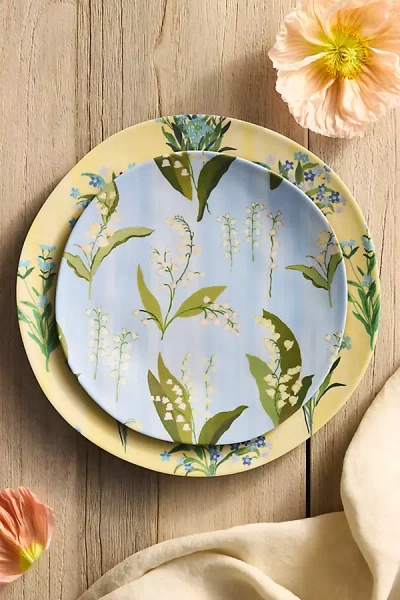 Terrain Floral Melamine Side Plates, Set Of 4