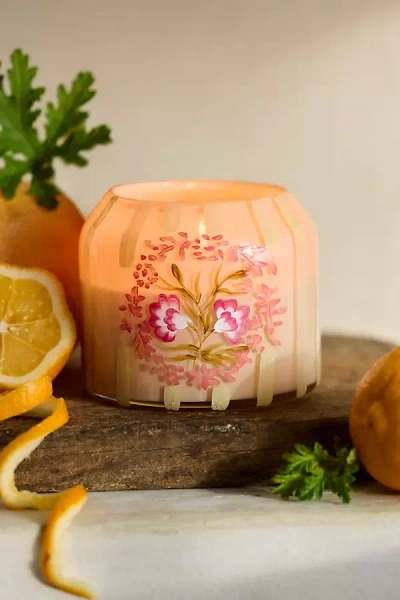 Terrain Floral Stripe Candle